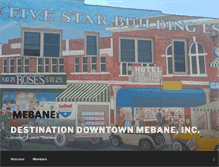Tablet Screenshot of downtownmebane.com
